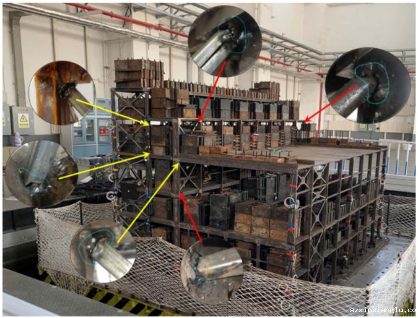 火电厂钢支撑-框排架结构振动台试验